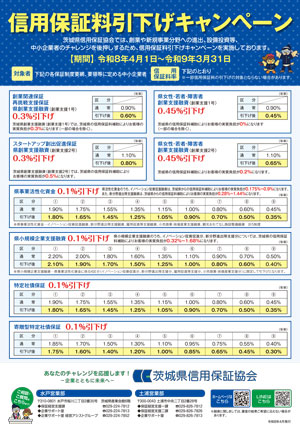 信用保証料引下げキャンペーン